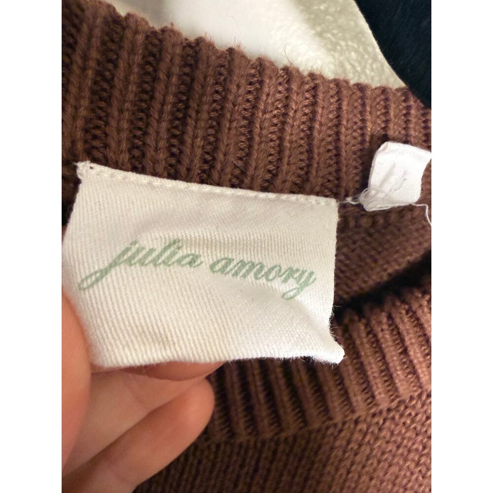 Julia Amory Falmouth Sweater in Coco Women’s Sz. XS - Picture 3 of 5